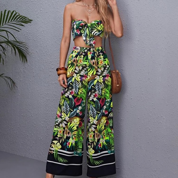 Floral palm 2 piece set